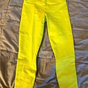 Fabletics Neon Yellow PowerHold Leggings
